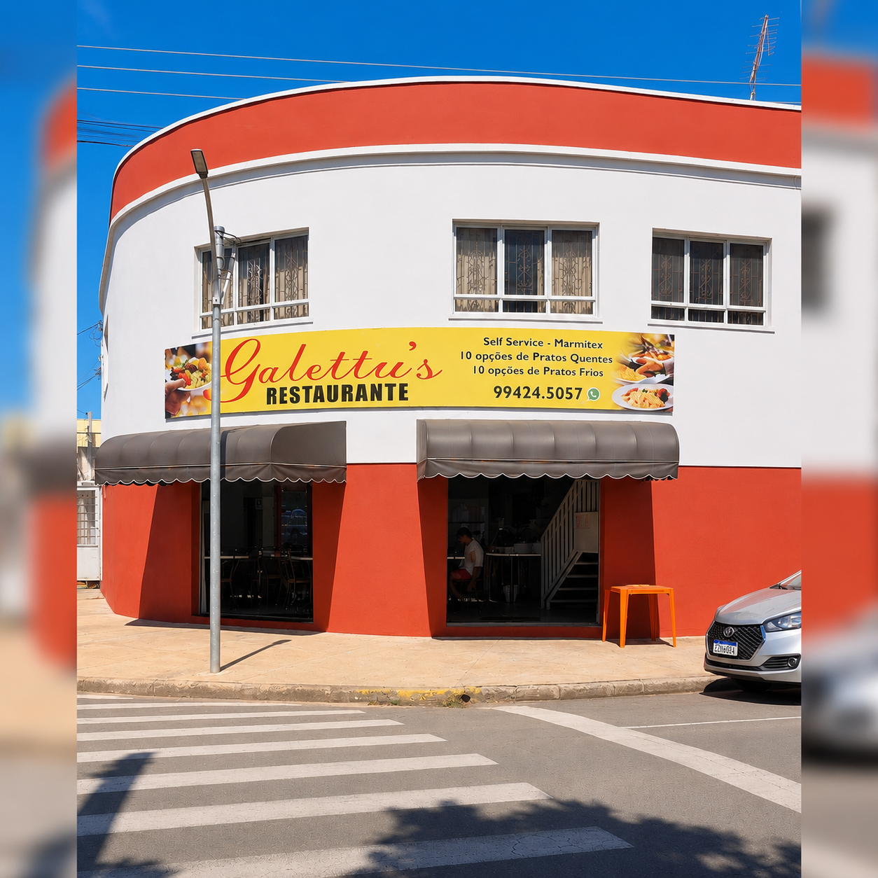Fachada do Galettu's Restaurante