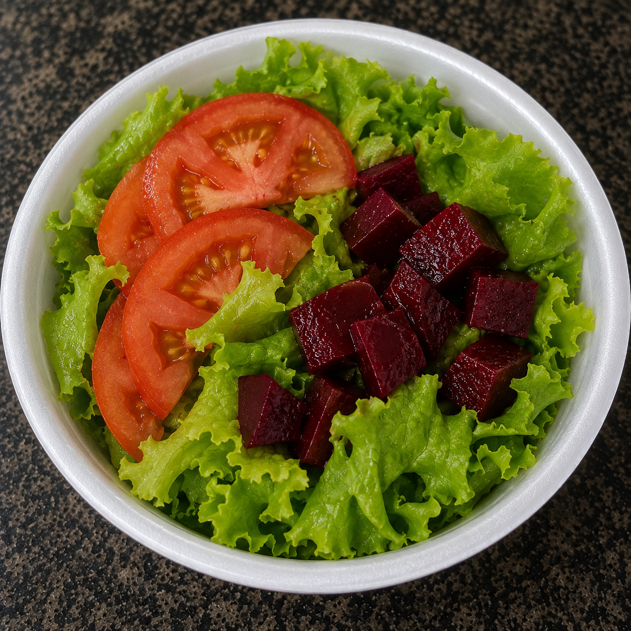Marmitex Salada do Galettu's: saladas variadas de folhas e legumes fresquinhos
